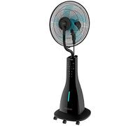 Cecotec Ventilador Nebulizador de Agua EnergySilence 690 Freshessence. 90 W, Mando a Distancia, Potente, Oscilante, Silencioso, 3 Velocidades, 3L, Temporizador 7,5h, Pantalla LCD, Motor de Cobre