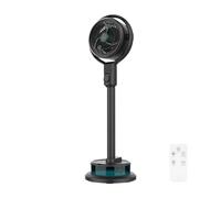 Cecotec Ventilador Nebulizador de Pie EnergySilence 390 Freshessence Ace. 50W, Capacidad 1,65 L, Mando a Distancia, 8 Velocidades, Oscilación Automática, Pantalla LED Táctil y Temporizador