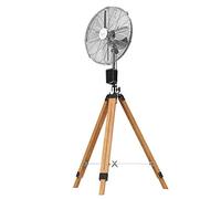 Cecotec Ventilador trípode EnergySilence 1600 Woody Smart. 50W, 4 aspas, 16 Pulgadas, 40 cm diámetro, 3 velocidades, 3 Modos, Altura e inclinación Ajustables, Mando a Distancia, Timer