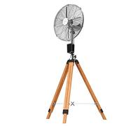 Cecotec Ventilador Trípode EnergySilence 1600 Woody Smart. 50W, 4 aspas de 16 Pulgadas, 40 cm diámetro, Motor de Cobre, 3 Velocidades, Altura Ajustable 130 cm, Oscilación hasta 80º, Mando a Distancia