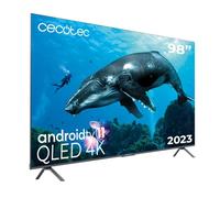 Cecotec VQU30098+ TV 98" QLED 4K UHD, 120Hz, Full Array Local Dimming 192 Zonas, Smart TV Android 11, HDMI 2.1, Google Voice Assistant, Dolby Visiotmos, SubWoofer 60W, Wi-Fi, BT, PVR