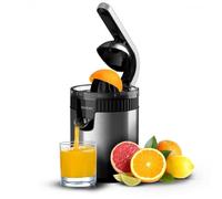 Cecotec Exprimidor Eléctrico de Brazo para Naranjas y Cítricos Xqueeze RetroJuice 600 Steel. 600W, Estilo Retro, Filtro de Acero Inoxidable, Cono de Plástico, Palanca para Extraer Pulpa, Antigoteo
