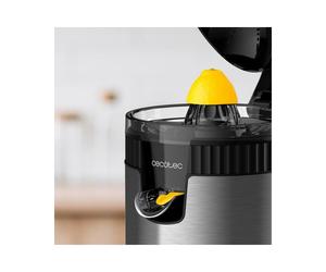 Cecotec - Xqueeze RetroJuice 600 Steel Licuadora centrífuga 600 W Negro, Metálico