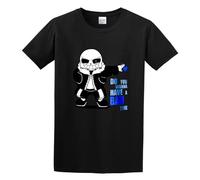 CEDAEI Undertale Sans Do You Wanna Have A Bad Time Unisex 100% Cotton Short-Sleeve T-Shirts Black S