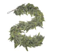 Cedar Garland - Real Touch Faux Pine | Pine Garland, Christmas Greenery Decoration, Christmas Porch Decoration, Holiday Atmosphere Props, Party Supplies for Front Door Living Room Porches Fireplace Wa