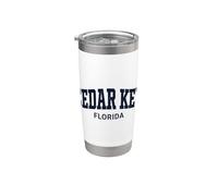 Cedar Key Florida Vintage Vaso térmico de acero inoxidable de doble pared