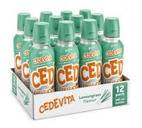 CEDEVITA Fresh Lemongrass Flavored Vitamin Drink, 340 ml Cans, Pack of 12