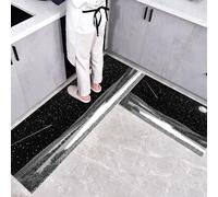 CEDNXOER Juego de 2 Piezas Antideslizantes para Cocina, Alfombra de Cocina con Cielo Nocturno Abstracto Colinas, Alfombras Campos Lagos para Comedor, Dormitorio, Entrada, Salón, 40×60cm+40×120cm