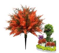 Cedro artificial para exteriores | Plantas artificiales para exteriores - Planta artificial de 60 cm de altura, fácil de cuidar para jardín, terraza, césped, pasarela, jardín delantero, paisajismo