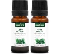 CEDRO DEL ATLAS - 10 mL - Aceite Esencial Orgánico - 100% Puro, Natural, Quimiotipado y Certificado Cosmos (Paquete de 2)