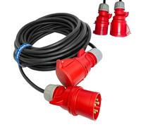 CEE Cable de extensión de corriente fuerte goma H07RN-F 5G4mm2 32A 1-50m