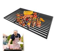 CEEDIR Parrilla de hierro fundido de 54 x 34 cm - esmaltada de hierro fundido macizo, parrilla de hierro fundido, accesorio para barbacoa de carbón vegetal