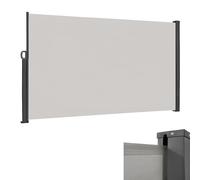 CEEDIR Toldo lateral extensible, 160 x 300 cm, protección visual, protección solar, toldo lateral, opaco, tela de toldo, protección contra el viento, para terraza, balcón, gris