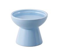 CEEFU Cuenco de agua elevado extra ancho de cerámica para gatos, plato más profundo de 6.2 pulgadas para aliviar la fatiga del bigote, 5 pulgadas de altura para una fácil alimentación, sin plomo ni