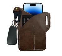 Ceel Loops - Funda para teléfono móvil con correa | Cinturón de vintage para teléfono móvil | Banda organizativa con 2 bolsas para negocios, compras, correr, picnic con bordes cosidos