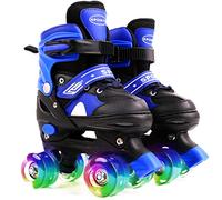 Ceestyle Patines 4 Ruedas, Ajustable Iluminación Patines para Hijo con Luz Completa hasta LED Ruedas, Diversión Flashing Patines de Ruedas para Niños y Niñas, Tallas 27 a 37