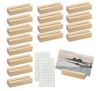 Ceeyoll 18PCS, Portanúmeros de Mesa de Madera, Portafotos, Portanúmeros de Boda, Duradero, Sin Rebabas, Prtamenús para Bodas, Banquetes, Celebraciones y Fiestas