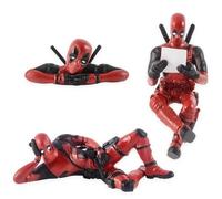 Ceeyoll 3 Piezas Deadpool Anime Decoración de Coche,Deadpoo Muñeca Decoración,Divertido Anime Deadpool Figura Accesorios de decoració,Escritorio Figura de para Interior del Coche Oficina Dormitorio.