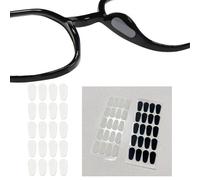 Ceeyoll 40 Pares Almohadillas de Nariz,Almohadillas Gafas Nariz Almohadillas Nasales Adhesivas de Gafas,Almohadilla de Nariz Adhesiva de Silicona Antideslizante,Para Gafas De Sol de Montura integral.