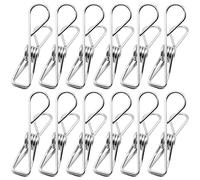 CEEYSEE 40 pinzas de acero inoxidable para tendedero, manta, toalla, ropa, calcetines, archivos de oficina, pinzas cierre bolsas (WJ-THJ)
