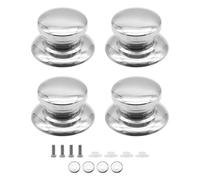 CEEYSEE Juego de 4 pomos de acero inoxidable para tapa de ollas y tapas de cristal (GGSB/BXG)