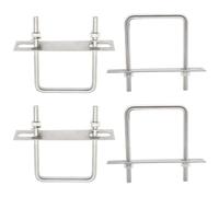 CEEYSEE Juego de 4 tornillos en U M8 75 x 110 mm, acero inoxidable 304, tornillos de planchado en U para fijación de tubos, vehículos, barcos, puentes, túneles (U/M8-75 x 110 mm)
