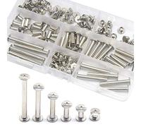 CEEYSEE Juego de 75 tornillos Chicago para decoración de cuero con remaches de clavos y botones de cabeza plana (ZBYD)