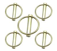 CEEYSEE Pasadores plegables de 10 mm x 45 mm, 5 unidades, para remolques, camiones, tractores, volquetes, granjas, cortacésped (O10 mm x 45 mm)