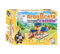 Cefa Toys - Arquicefa Plus, Castillo Medieval, Set de Construcción, con Mini Ladrillos, Cemento y Herramientas en Miniatura, Fomenta la Creativad y Estimula la Creatividad, A Partir de 6 Años