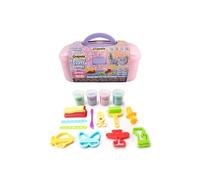 Cefa Toys Crayola Pearl Dough - Maletín de Actividades Creativas - Plastilina Sensorial - 4 Botes Brillantes - 12 Moldes para Jugar - Juegos de Motricidad Fina - Apto para Niños de 3+ Años