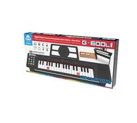Cefa Toys iDance Teclado Piano Luminoso 37 Teclas con Patas de Madera- Modo Aprendizaje, Efecto Sostenido, Modo DJ, Batería Recargable, Entrada Auriculares y Karaoke