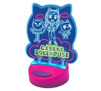 Cefa Toys - Luz de Noche Pinta y Brilla La Casa de Muñecas de Gabby, Luz con Tablero con Base de Luces Led para Colorear, Incluye Rotuladores, No Incluye Pilas, Apto para Niños a Partir de 5 Años