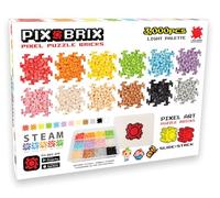 Cefa Toys- Pix Brix Pixel Art 3000 piezas,Colores Surtidos,Gama Suave,Construcciones Horizontal,Vertical,Diagonal,CREA mosaicos,Figuras 2D,3D,Compatible con Otra Marcas,Niños a Partir 6 años.