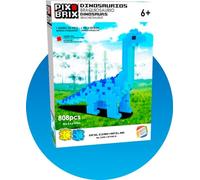 Cefa Toys- Pix Brix Pixel Art, juguete de construcción, Braquiosaurio 3D 808 piezas, compatible con otras marcas, para Niños a partir de los 6 años.