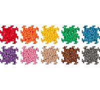 Cefa Toys- Pix Brix Pixel Art,Juguete de construcción en Horizontal,Vertical y Diagonal,CREA mosaicos,Figuras en 2D y 3D, 500 Piezas Negras,Compatible con Otras Marcas,Niños a Partir de los 6 años.