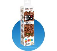 Cefa Toys- Pix Brix Pixel Art,Juguete de construcción en Horizontal,Vertical y Diagonal,CREA mosaicos,Figuras en 2D y 3D, 500 Piezas Marrones,Compatible con Otras Marcas,Niños a Partir de los 6 años.