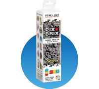 Cefa Toys-PIX BRIX Pixel Art Set 500 Piezas Grises Gama Media, Color (Prix 57000)