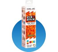 Cefa Toys- Pix Brix Pixel Art,Juguete de construcción en Horizontal,Vertical y Diagonal,CREA mosaicos,Figuras en 2D y 3D, 500 Piezas Naranjas,Compatible con Otras Marcas,Niños a Partir de los 6 años.