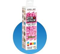 Cefa Toys- PIX BRIX Pixel Art Set 500 Piezas Rosas Gama Media, Color Rosa (57003)