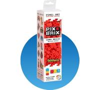 Cefa Toys- PIX BRIX Pixel Art Set 500 Piezas Rojas Gama Media, Color Rojo (57002)