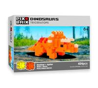 Cefa Toys- Pix Brix Pixel Art Triceratops 454 Piezas,Juguete de construcción en Horizontal,Vertical y Diagonal,CREA mosaicos,Figuras en 2D y 3D, Compatible con Otras Marcas,Niños a Partir de 6 años.