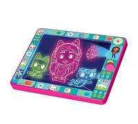 CEFA TOYS - Pizarra Luminosa La Casa de Muñecas de Gabby, 8 Luces Colores | Pantalla 18x15 cm, 2 rotuladores borrables, plantilla personajes, apagado automático, 3 pilas AAA no incluidas