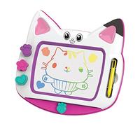 CEFA TOYS - Pizarra Magnética La Casa de Muñecas de Gabby con Tampones | Silueta Pandy Paws, base multicolor, 3 tampones, bolígrafo y borrador incluidos, desde 3 años