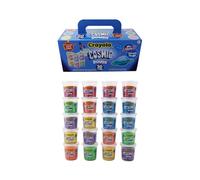 Cefa Toys - Plastilina Crayola Cosmic - Pack 20 Botes 85g c/u - Masa Moldeable Brillante Tóxica - Maletín de Transporte Incluido - Apto para Niños a Partir de los 3 Años