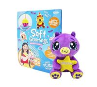 Cefa Toys - Soft Greetings Celebraciones - Tarjeta de Felicitación con Peluche Sorpresa Expandible y Confetti - Regalo Original para Ocasiones Especiales - 8 Modelos Surtidos - a Partir de 3 Años