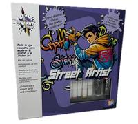 Cefa Toys - Street Artist Talent Studio - Kit de Arte Urbano y Graffiti para Niños - Set Creativo con Rotuladores, Guía Ilustrada, Bloc de Ejercicios y Pegatinas - Manualidades Urbanas +8 Años