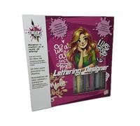 Cefa Toys - Talent Studio Lettering Designer - Set de Caligrafía Creativa - Kit con Libro de Técnicas, Rotuladores Punta Pincel y Fina, Plantillas y Pegatinas - Manualidades Educativas 8+ Años