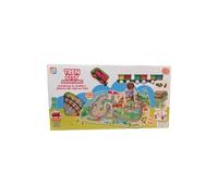 Cefa Toys Tren infantil City Adventures – Alfombra puzzle y locomotora motorizada, set de 60 piezas