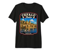 Cefalú Sicilia Vacaciones a Cefalú Viaje Familiar Cefalú Coincidencia Camiseta Premium