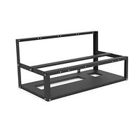 CeFoney Caja de acero Open Air Mining Frame Rig, soporte para tarjetas gráficas, 6 racks para GPU, apilable para minuteros
